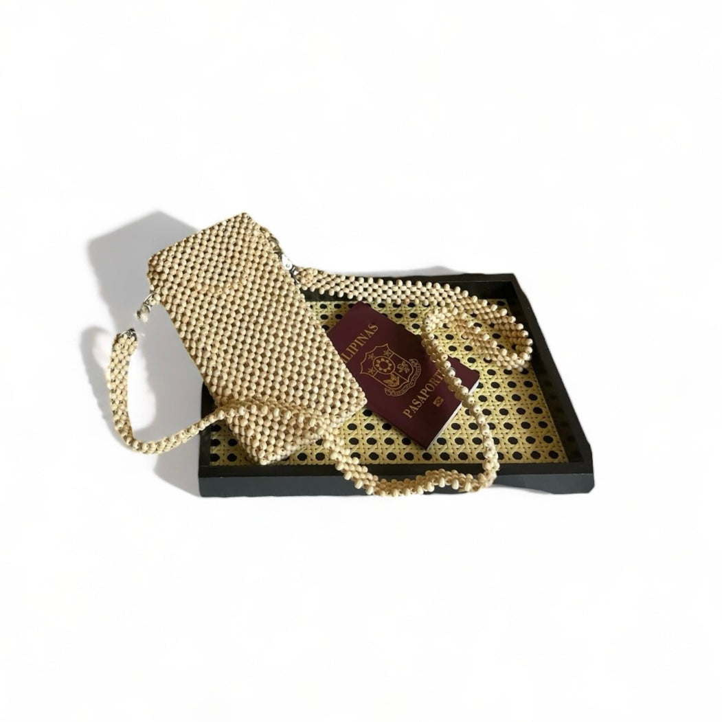 AINA Phone Purse | Wooden Beads Accessory
