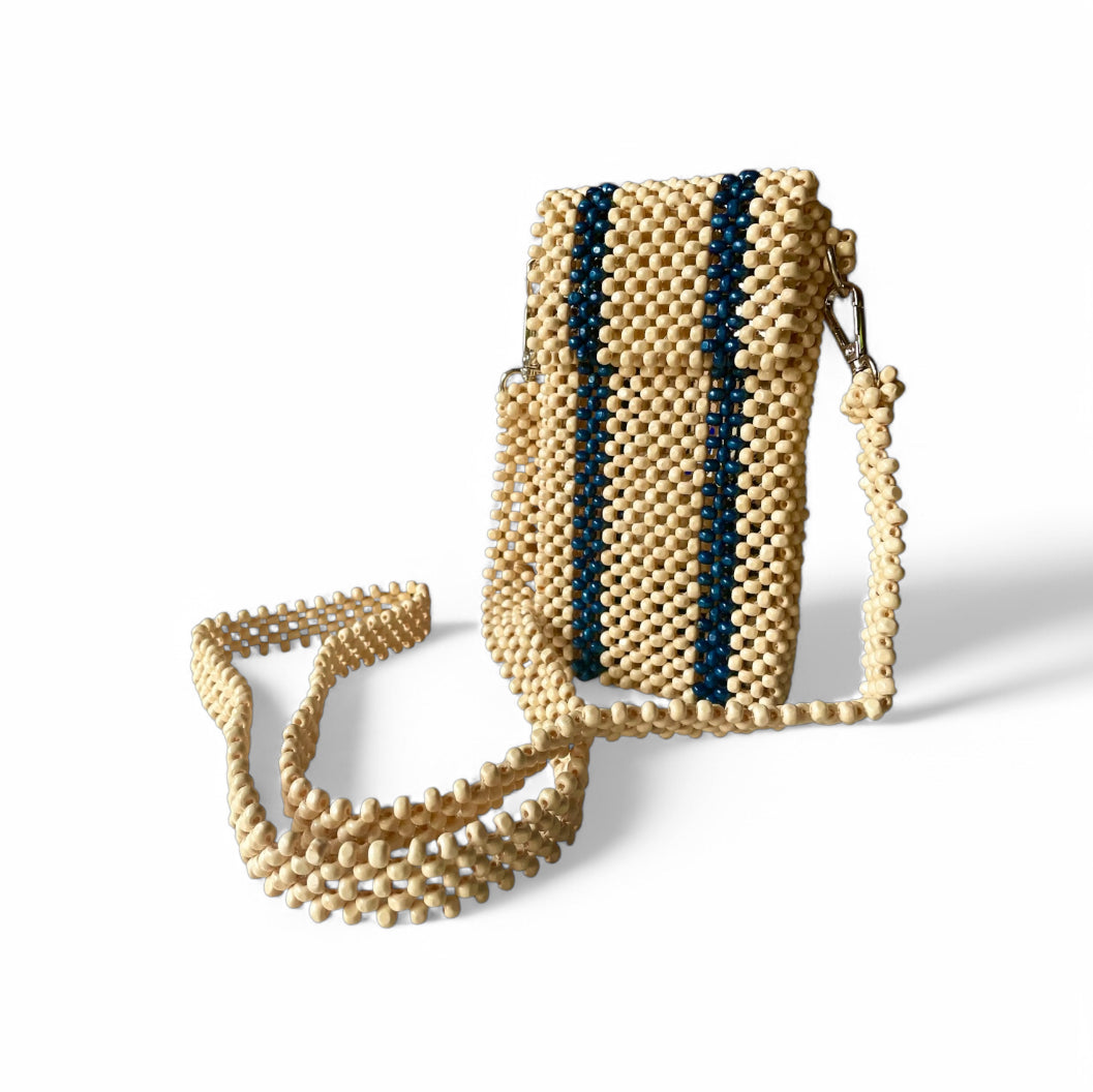 AINA Phone Purse | Wooden Beads Accessory