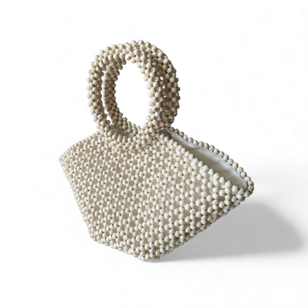 AMPARO Beaded Handbag | Wooden Beads Collection
