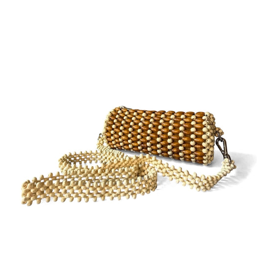 ANYA Barrel Sling Bag | Wooden Beads Collection