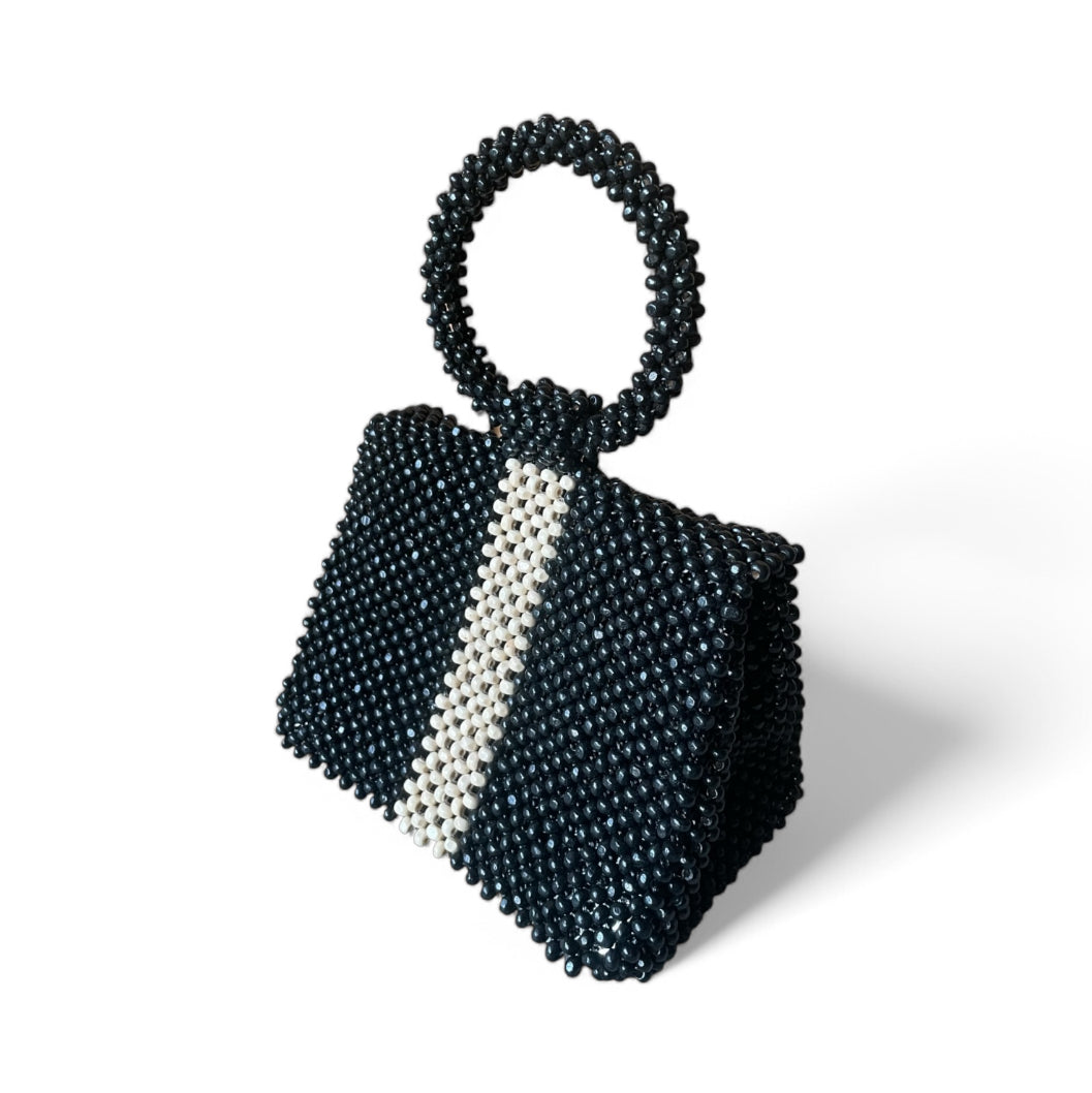 BEATRIZ Beaded Bag for Gala | Wooden Beads Collection