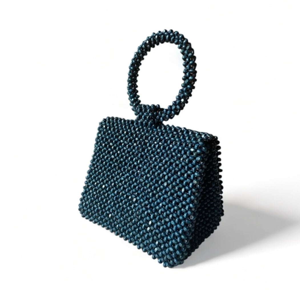 BEATRIZ Beaded Bag for Gala | Wooden Beads Collection