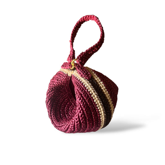 CARINA Dumpling Handbag | Premium Straw