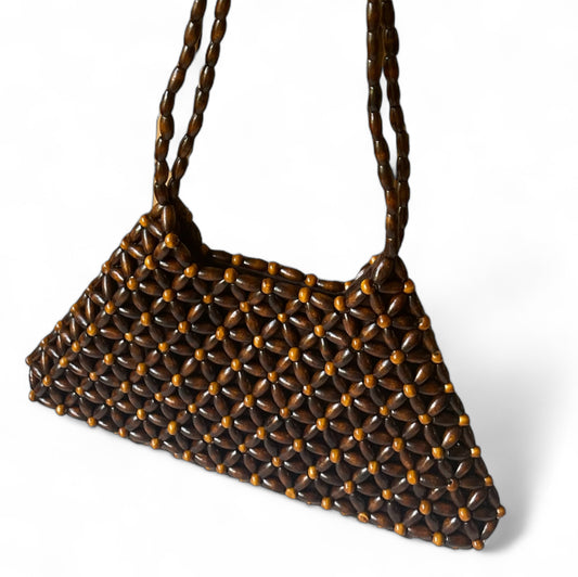 CALLA Beaded Shoulder Bag | Wooden Beads Collection