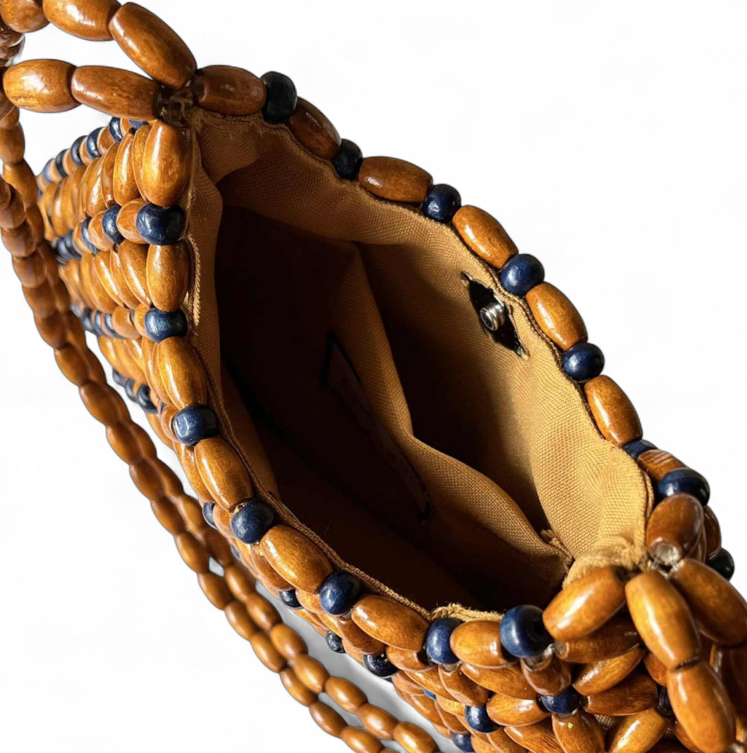 CALLA Beaded Shoulder Bag | Wooden Beads Collection