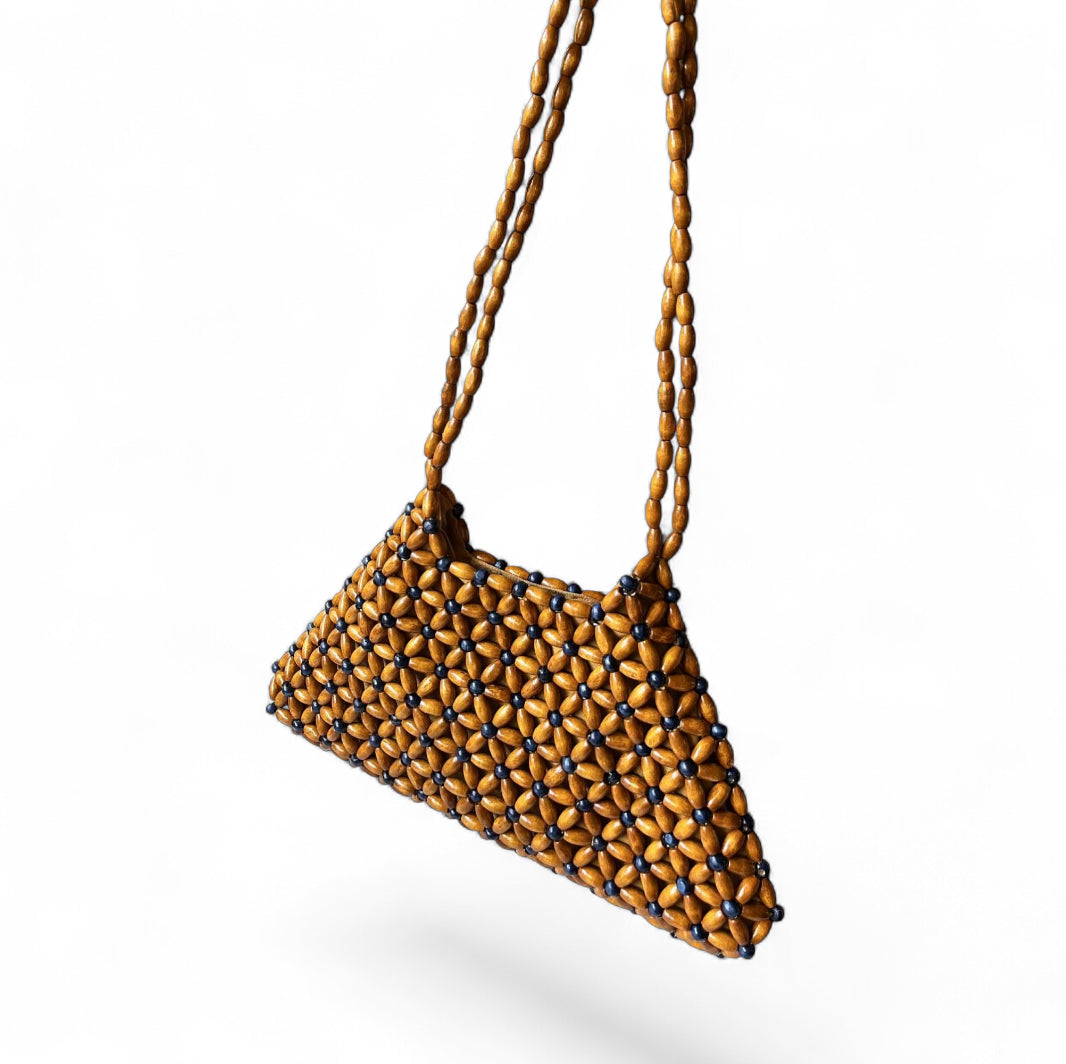 CALLA Beaded Shoulder Bag | Wooden Beads Collection