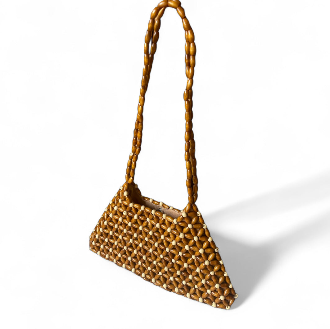CALLA Beaded Shoulder Bag | Wooden Beads Collection