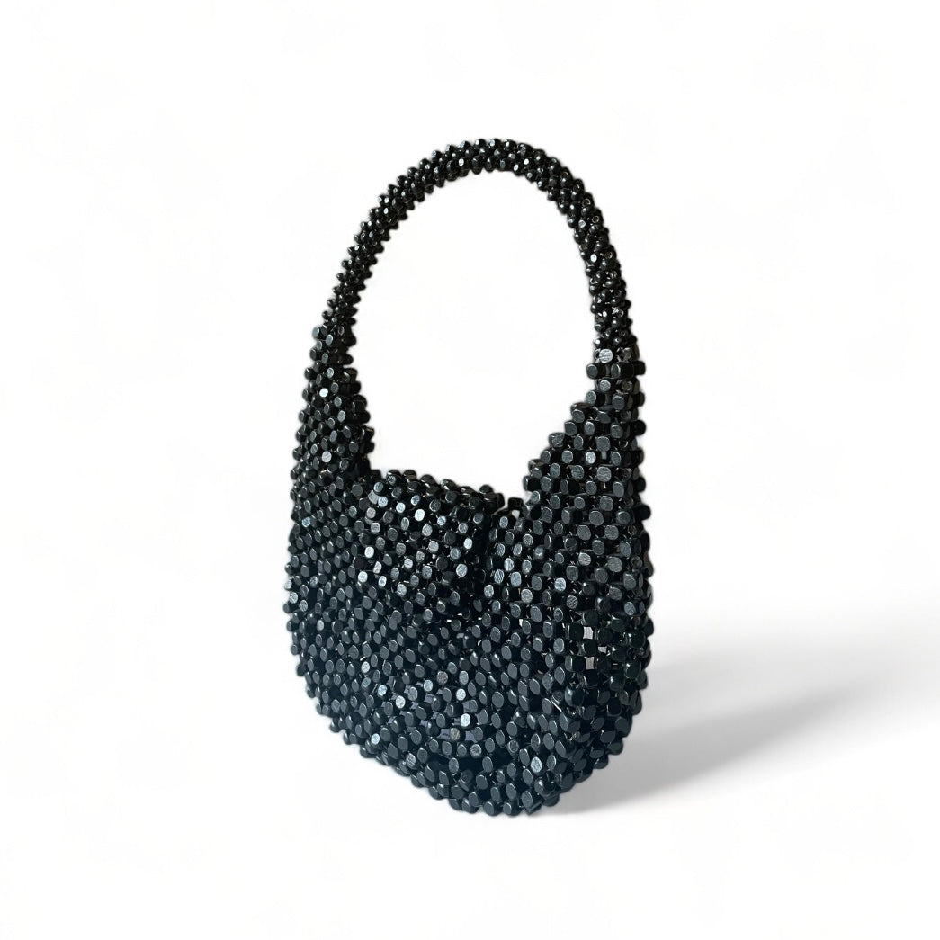 CARMELA Handmade Statement Bag | Wooden Beads Collection