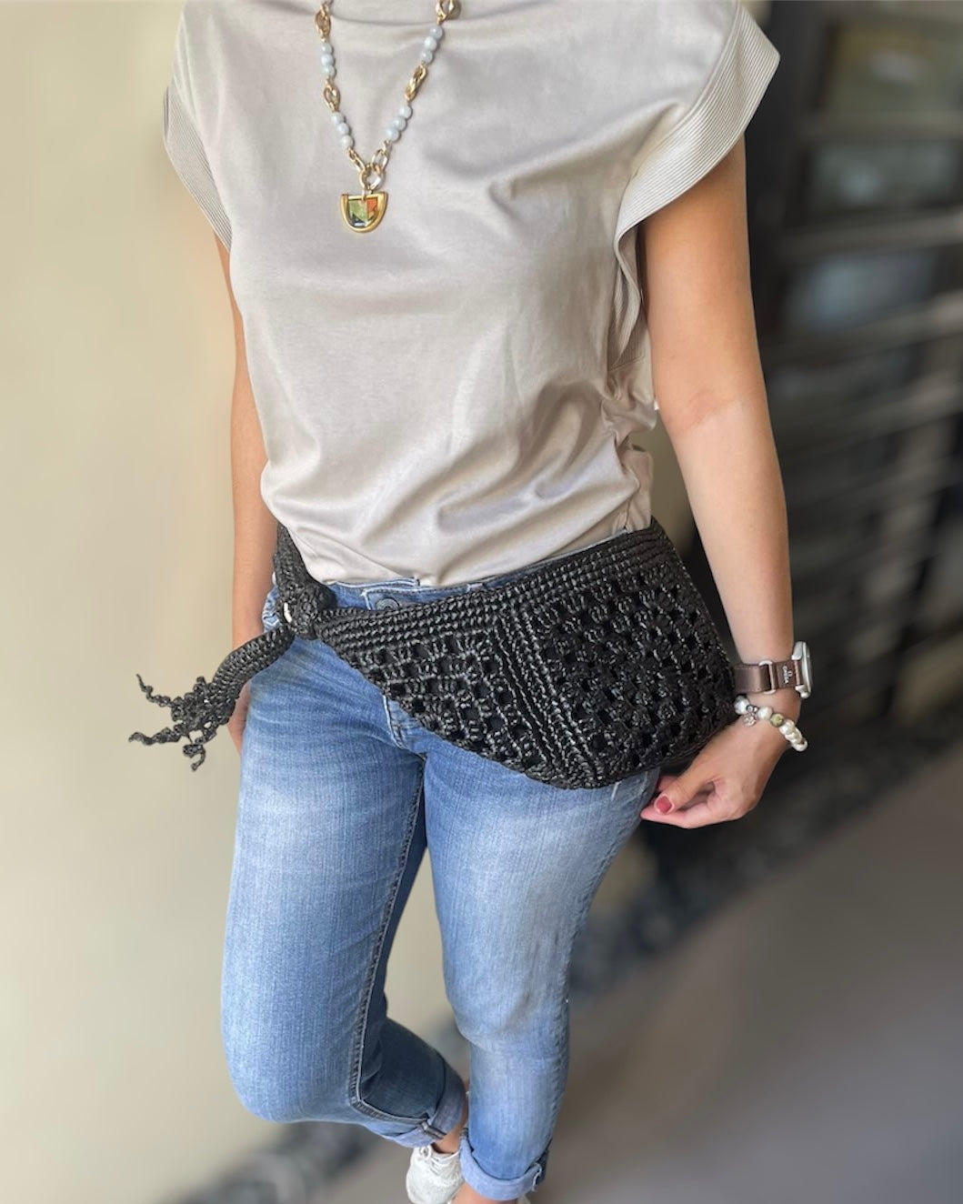 ELISSA Five-Way Multifunctional Bag | Premium Straw Bag