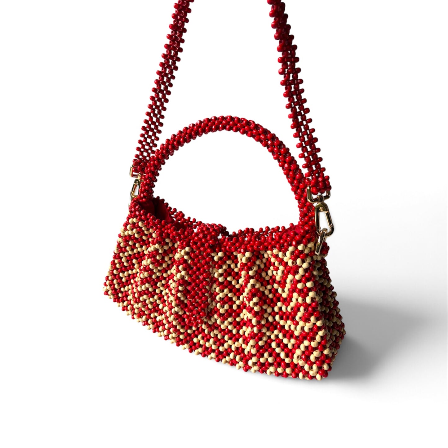 AMARISA Beaded Bag for Everyday | Wooden Beads Collection