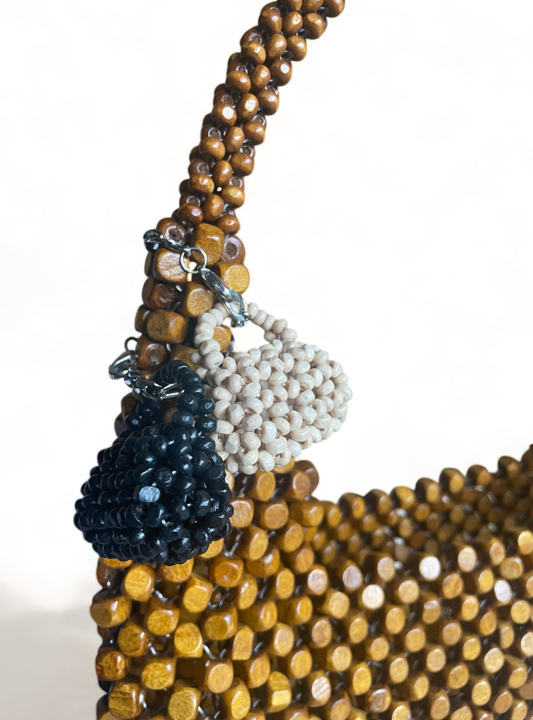 NIÑA Beaded Bag Charms and Keychains | Wooden Beads Accessory