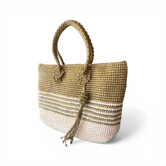 Ivanna, Zip Tote | Premium Straw Bag