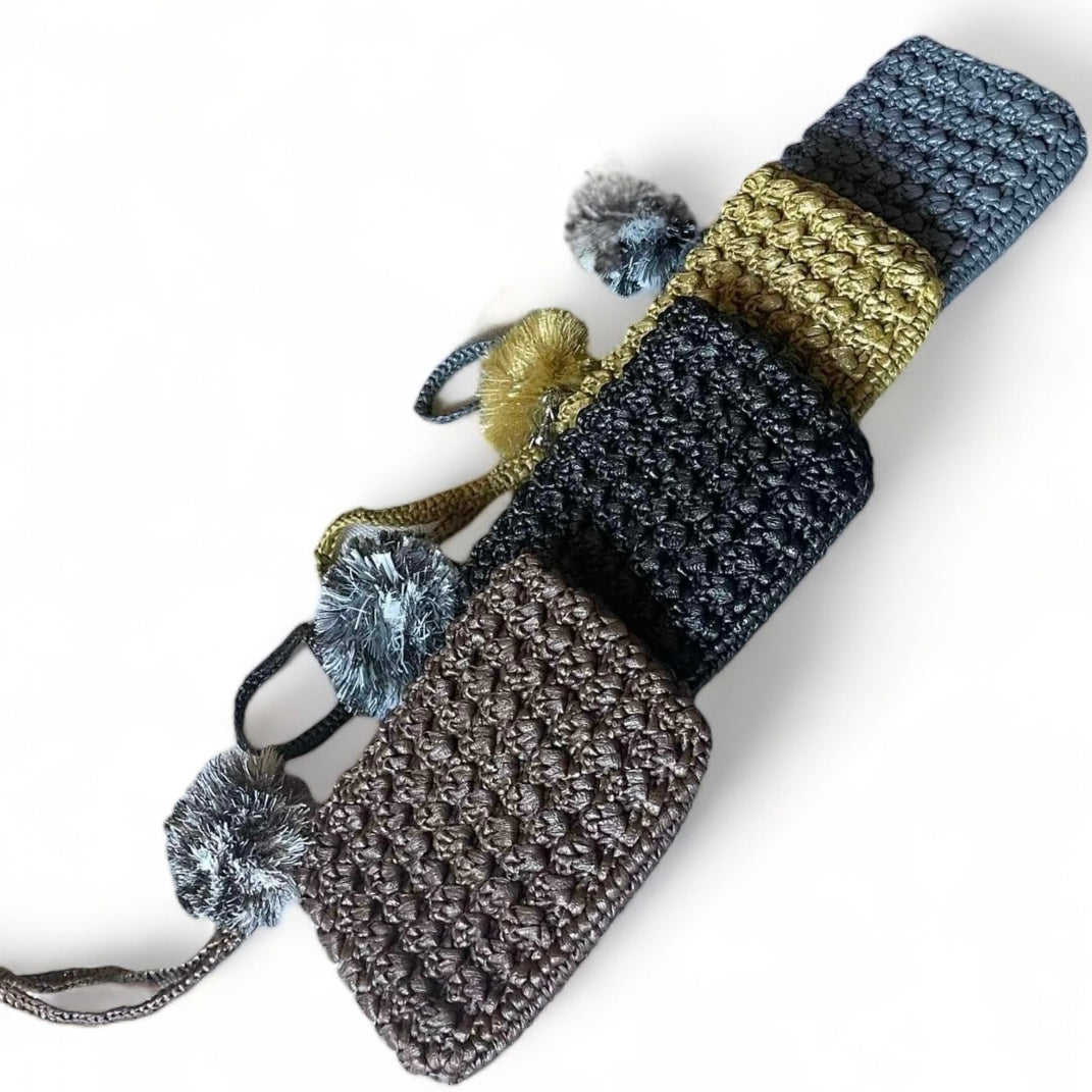 MONEDA Handmade Pouch with Wristlet | Premium Straw Bag