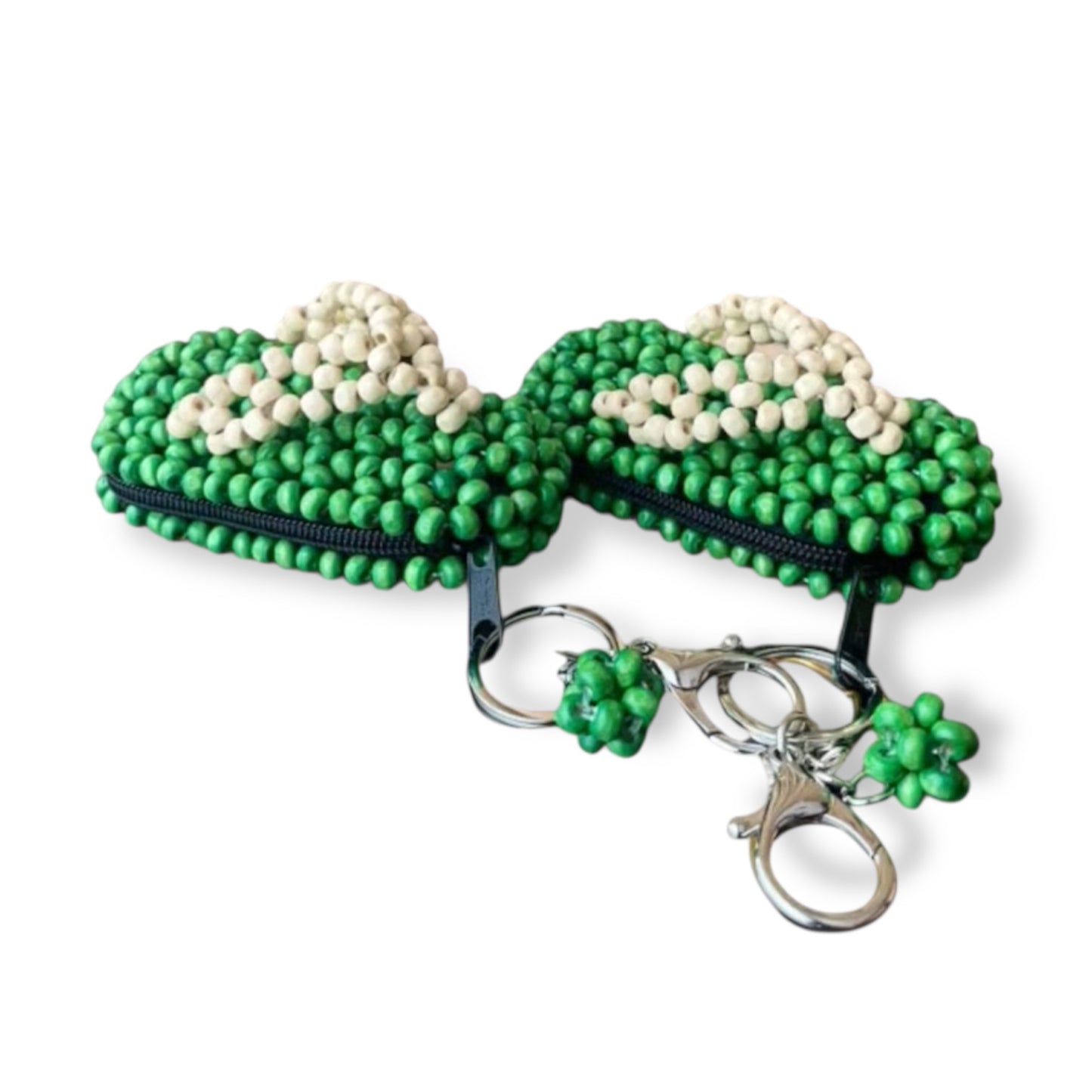 MOANA Beaded "Tsinelas" Coin Purse/Bag Charm | Wooden Beads Accessory
