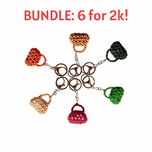 NIÑA Beaded Bag Charms and Keychains | Wooden Beads Accessory