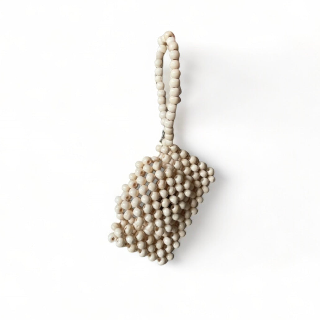 KATRINA Beaded Card Purse | Wooden Beads Accessory