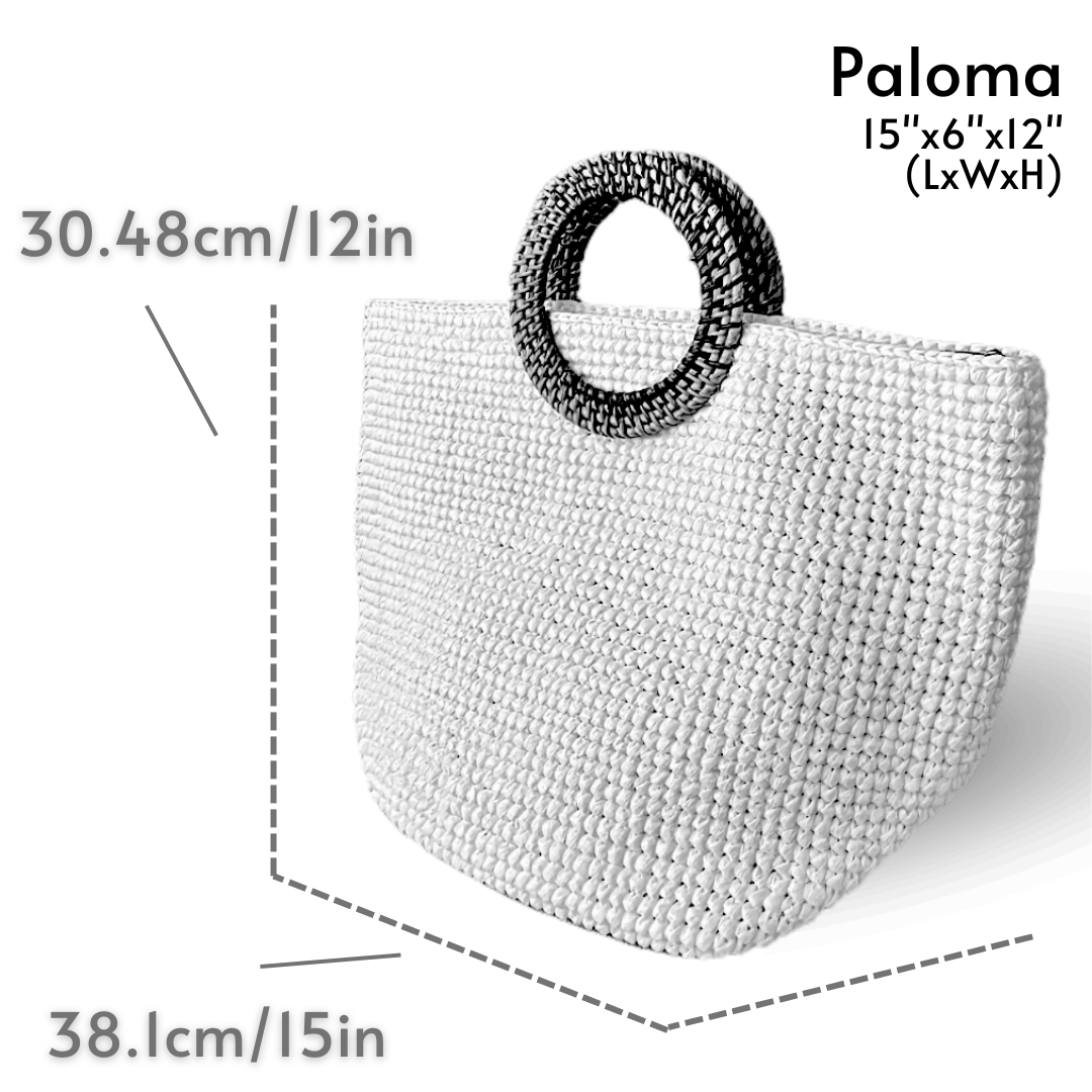PALOMA LIMITED Nito-Vine Handles Handbag | Premium Straw Bag