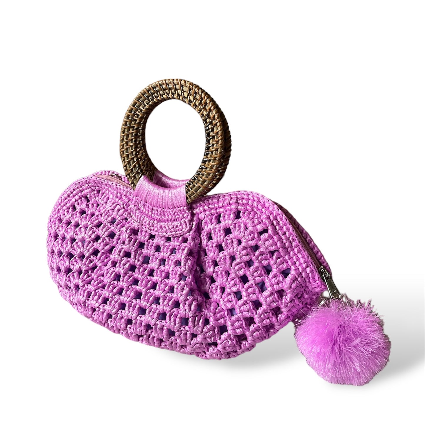 PEPITA Handwoven Nito-Vine Handles Handbag | Premium Straw Bag