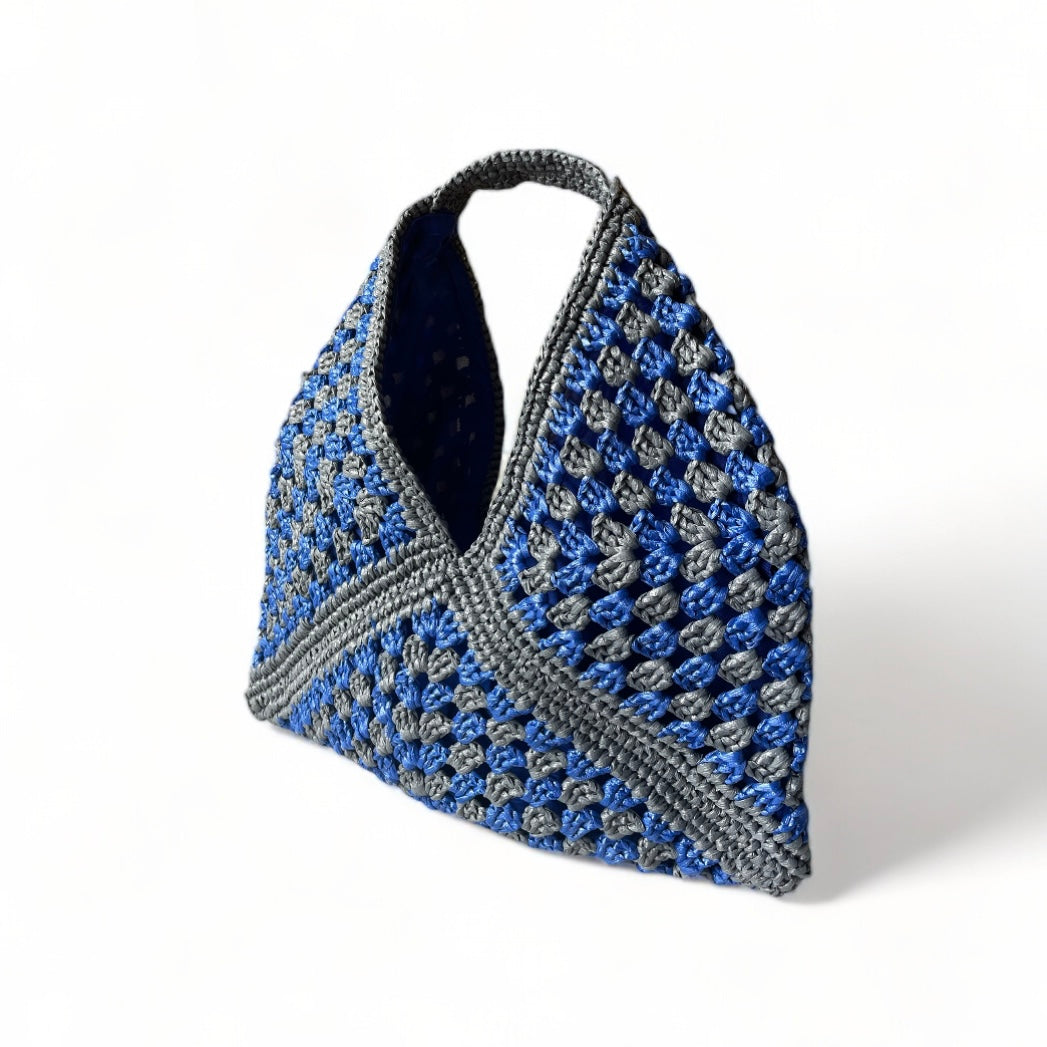 RAFAELA CHECKERED - Handmade Hobo Travel Bag | Premium Straw Bag