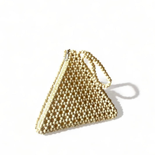 STELLA Beaded Pyramid Event Bag | Wooden Beads Collection