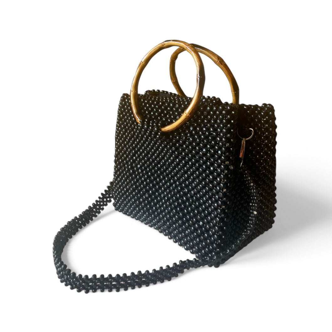 SAMANTHA Beaded Office Bag | Wooden Beads Collection