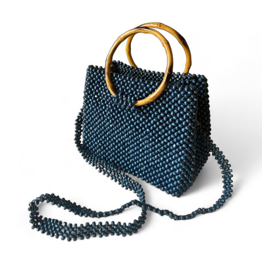 SAMANTHA Beaded Office Bag | Wooden Beads Collection