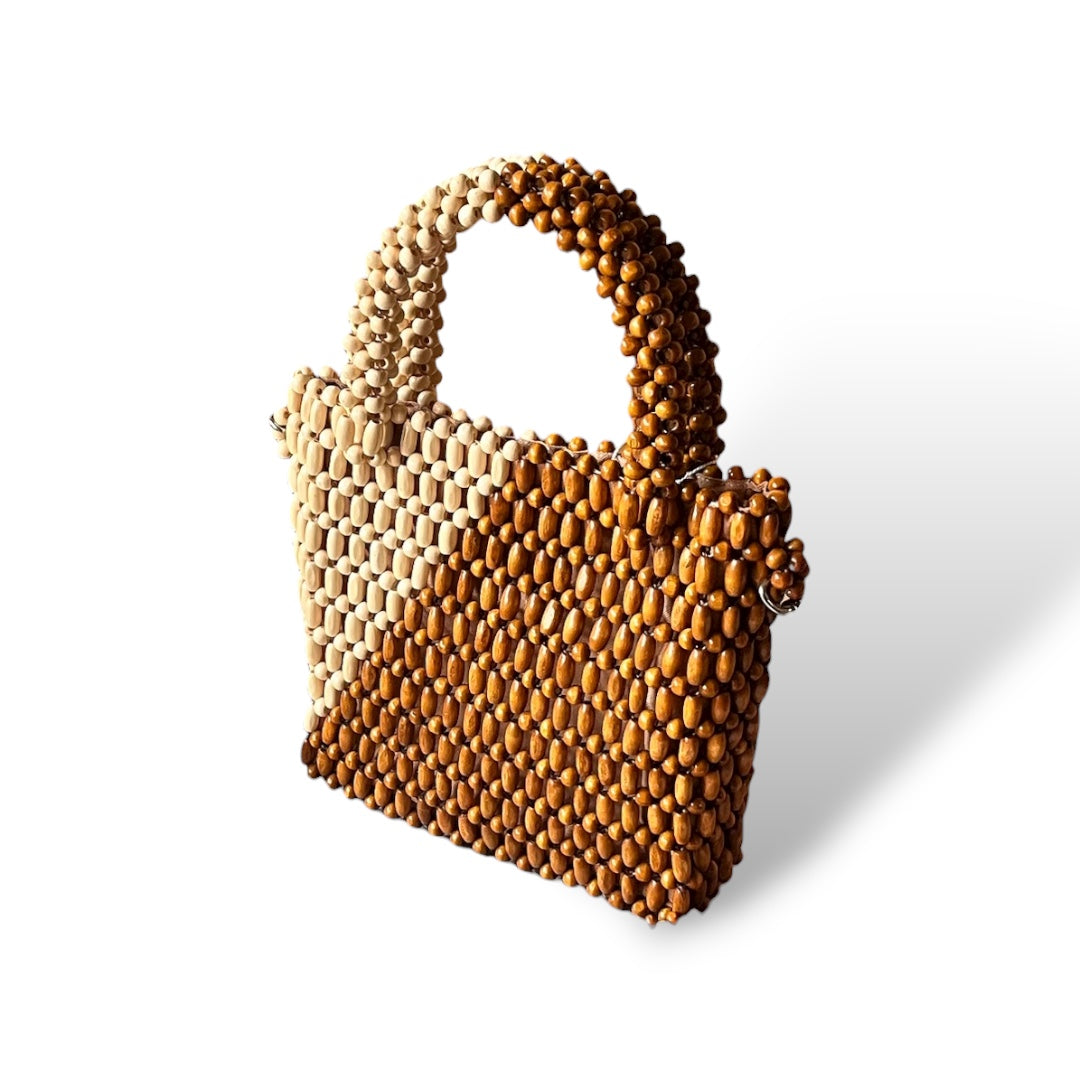 THALIA Beaded Sling Bag | Wooden Beads Collection