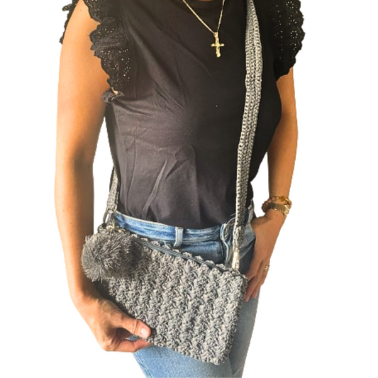 VEYDA Crocheted Clutch/Wristlet/Sling | Premium Straw Bag
