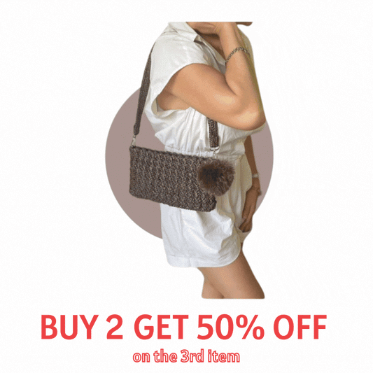 VEYDA Crocheted Clutch/Wristlet/Sling | Premium Straw Bag