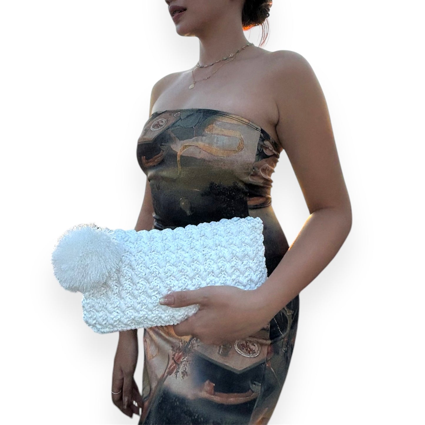 VEYDA Crocheted Clutch/Wristlet/Sling | Premium Straw Bag