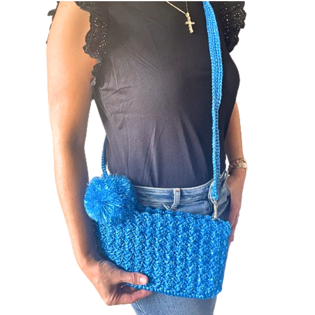 VEYDA Crocheted Clutch/Wristlet/Sling | Premium Straw Bag