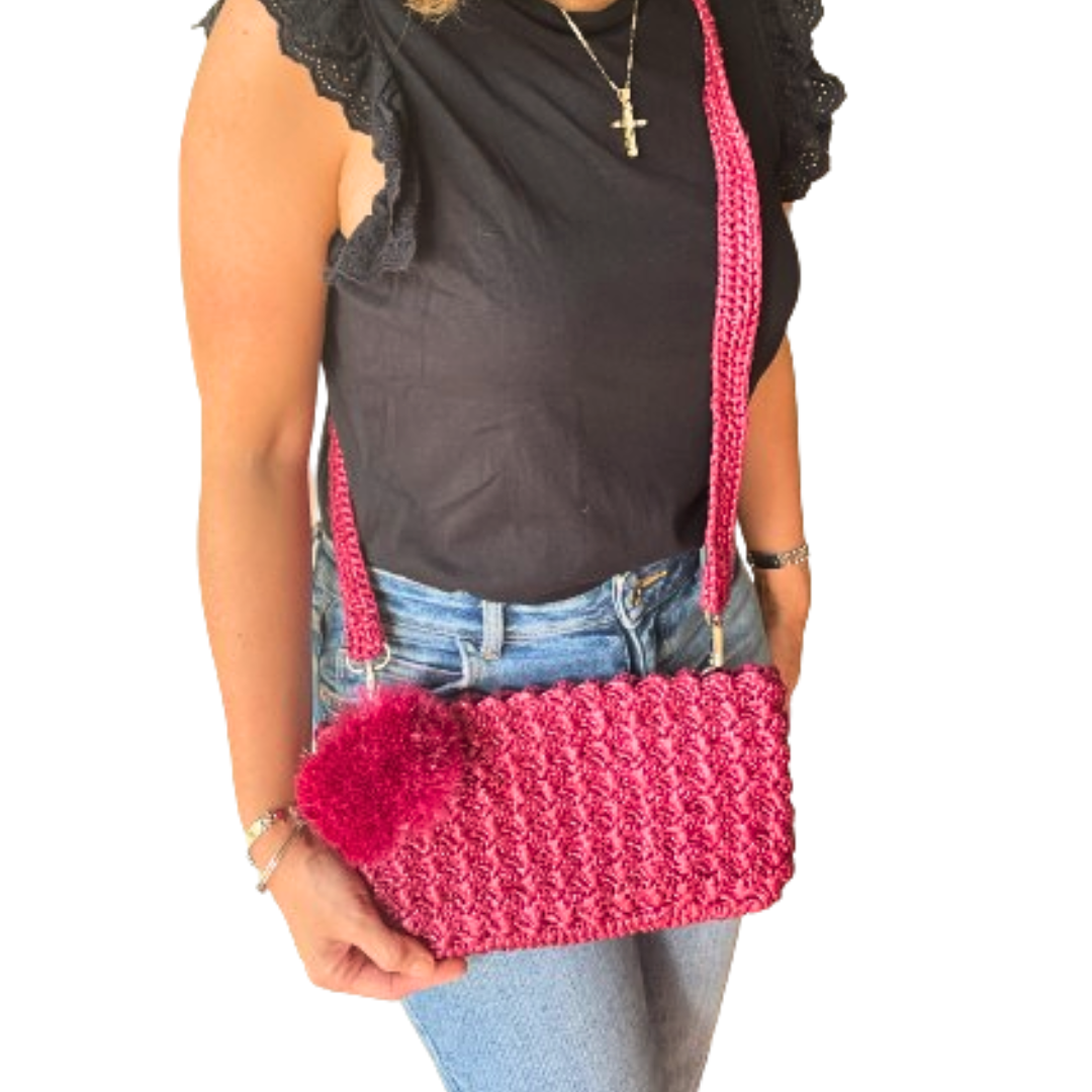 VEYDA Crocheted Clutch/Wristlet/Sling | Premium Straw Bag