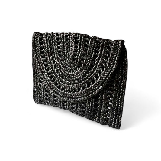 VICTORIA Envelope Clutch | Premium Straw