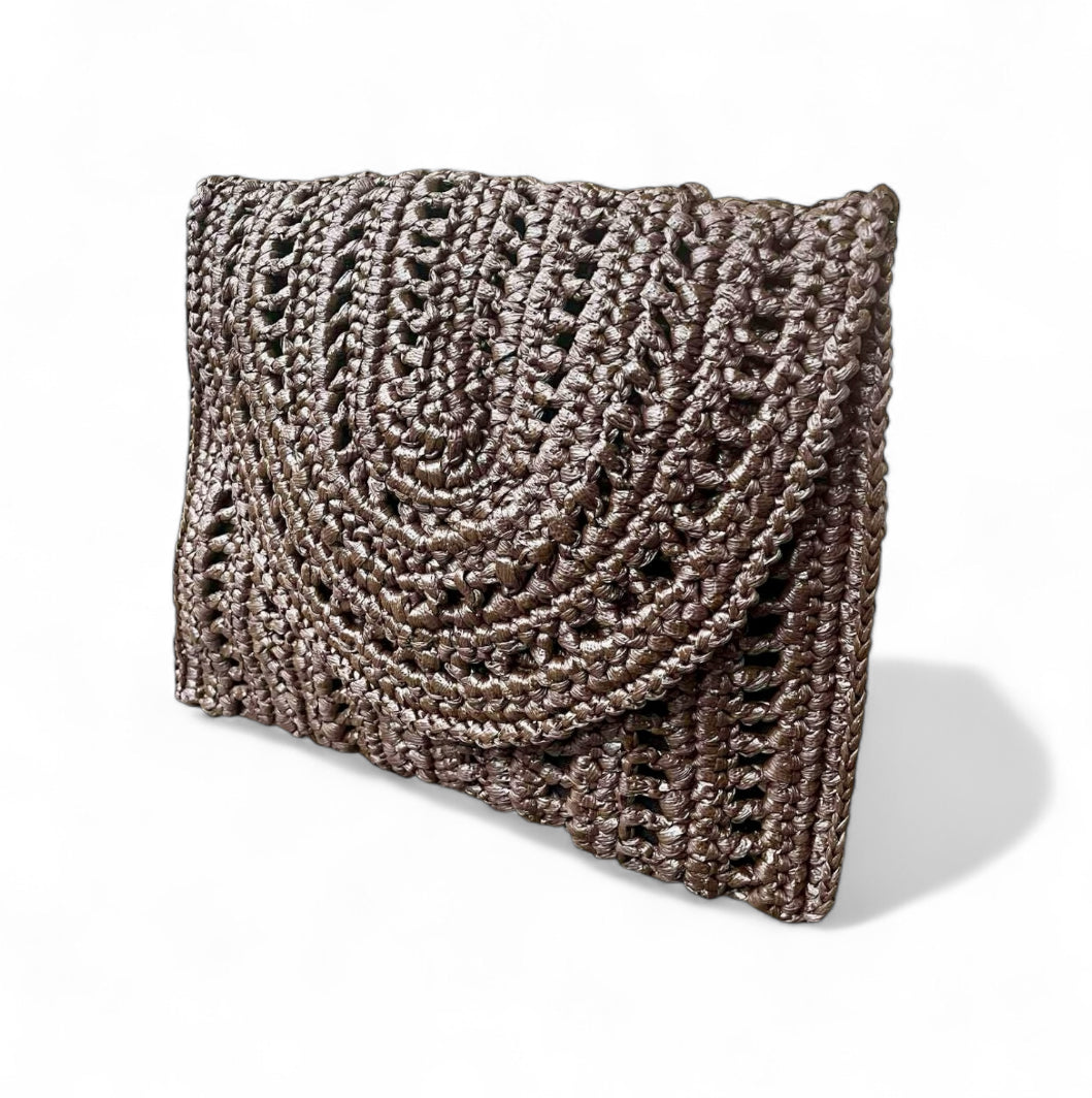 VICTORIA Envelope Clutch | Premium Straw