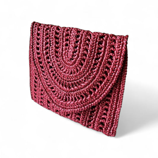 VICTORIA Envelope Clutch | Premium Straw