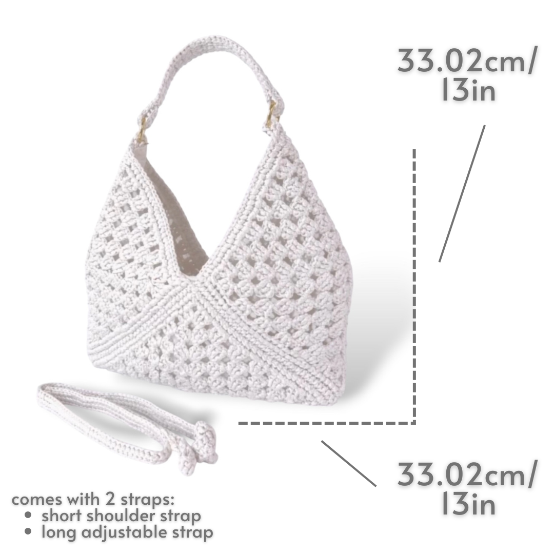 RAFAELA, BABY (ELA) - X Series 2.0 Hobo Handbag | Premium Straw Bag