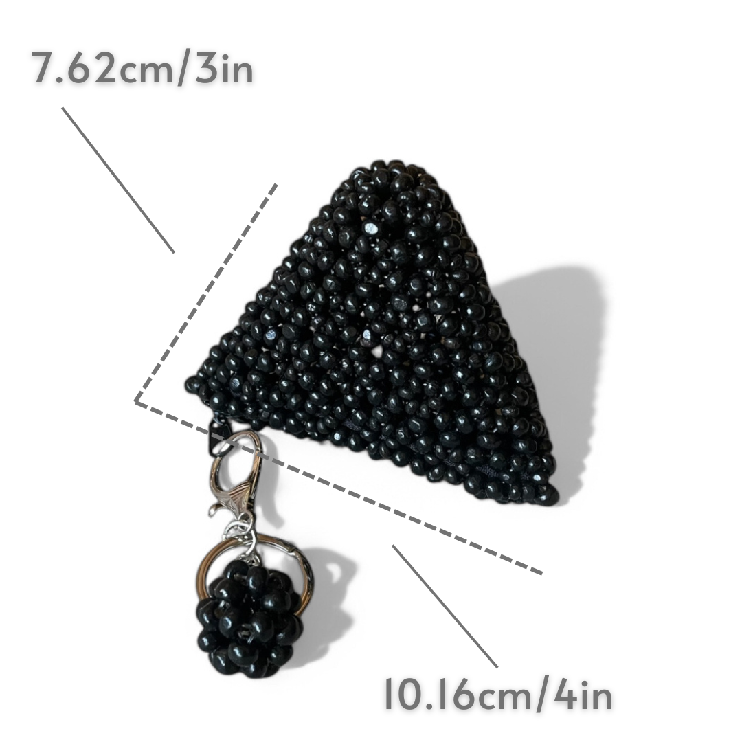 BELLA Beaded Coin Purse/Bag charm | Wooden Beads Accessory