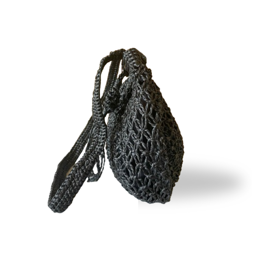 ROCIA Handwoven Macrame Sling | Premium Soft Straw Bag