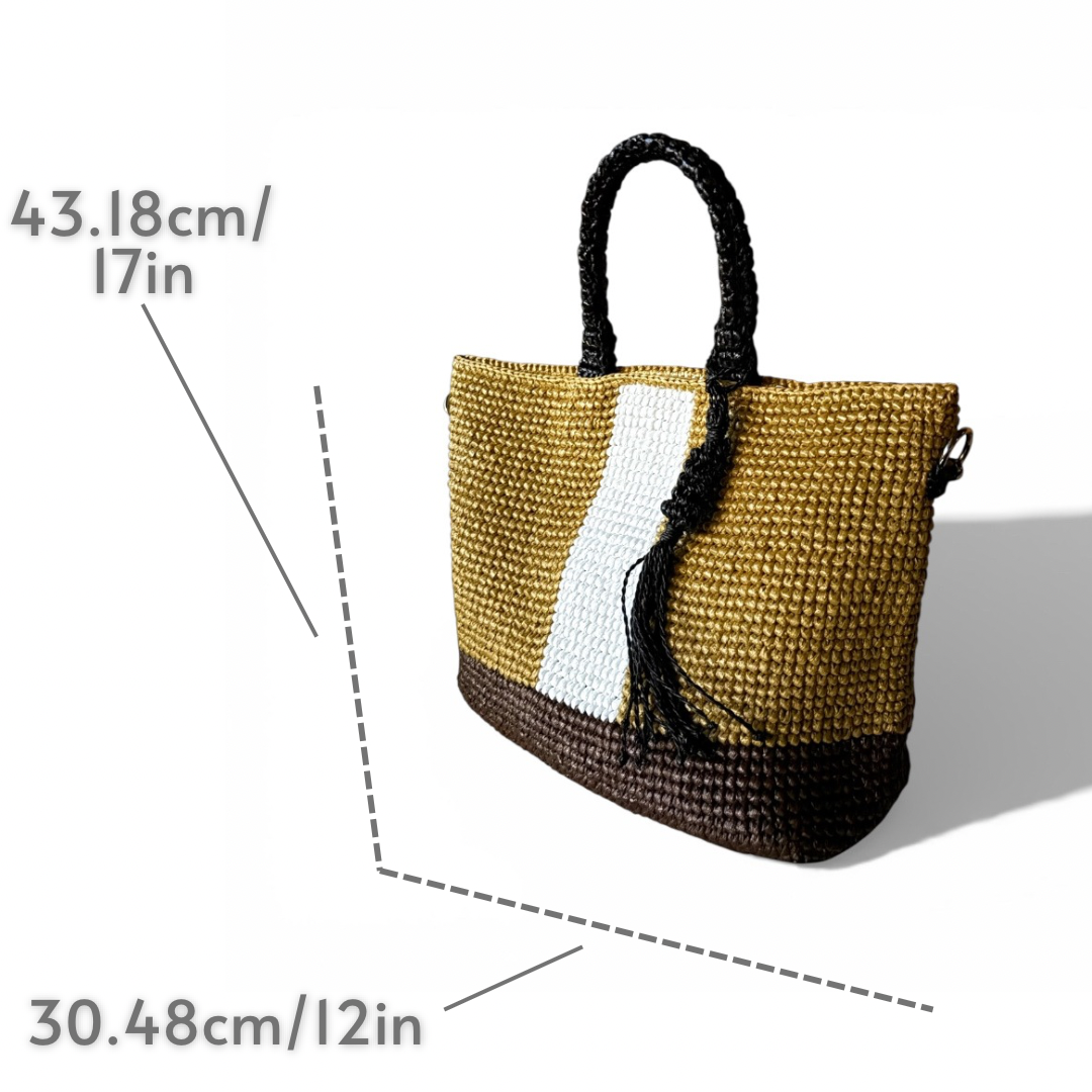 VIAJERA Lightweight Travel Bag | Premium Straw Bag