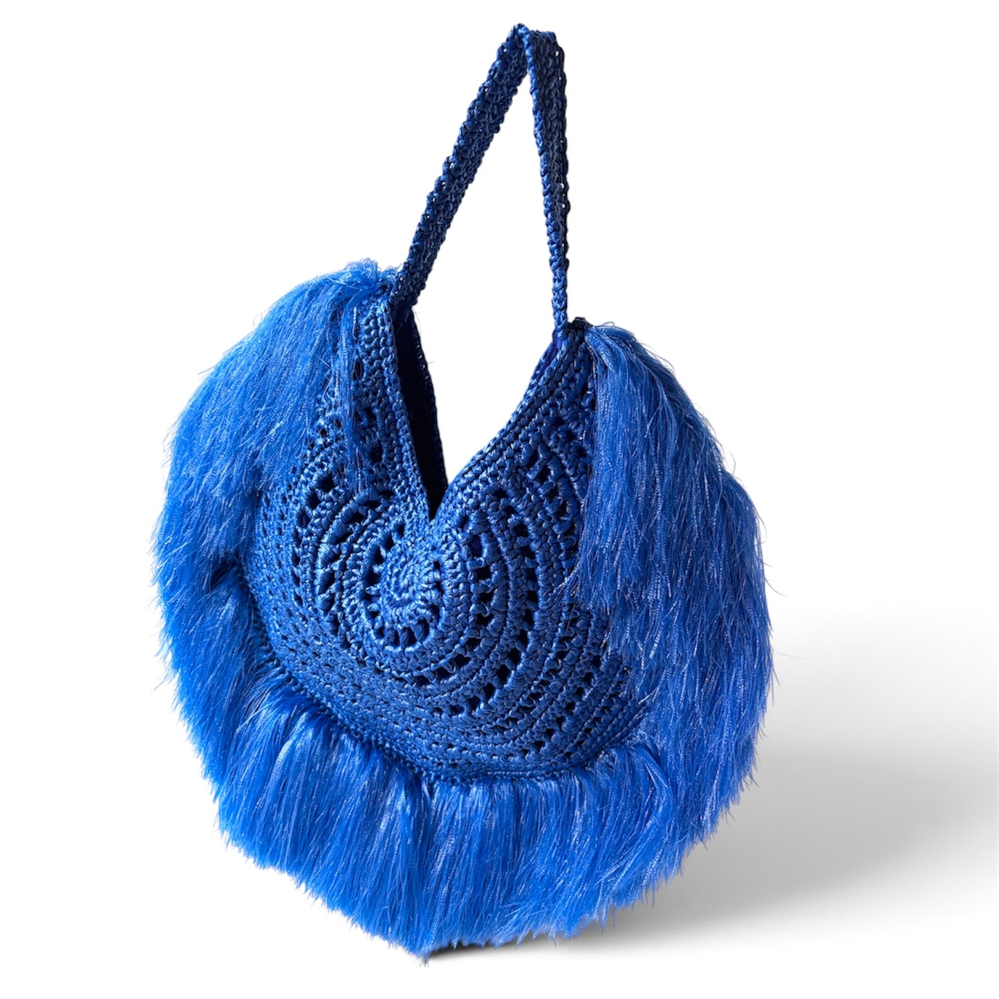 FIESTA Custom Handmade Shoulder Bag with Fringes | Premium Straw Bag