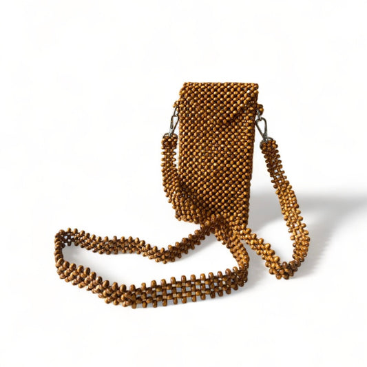 AINA Phone Purse | Wooden Beads Accessory
