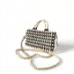 AMARA Beaded Handbag with Detachable Sling | Wooden Beads Collection
