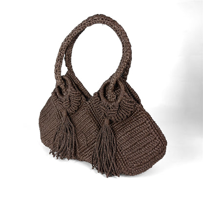 AGUEDA Handmade Durable Shoulder Bag | Premium Straw Bag