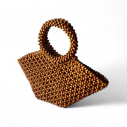 AMPARO Beaded Handbag | Wooden Beads Collection