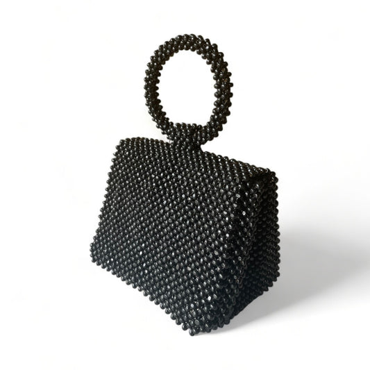 BEATRIZ Beaded Bag for Gala | Wooden Beads Collection