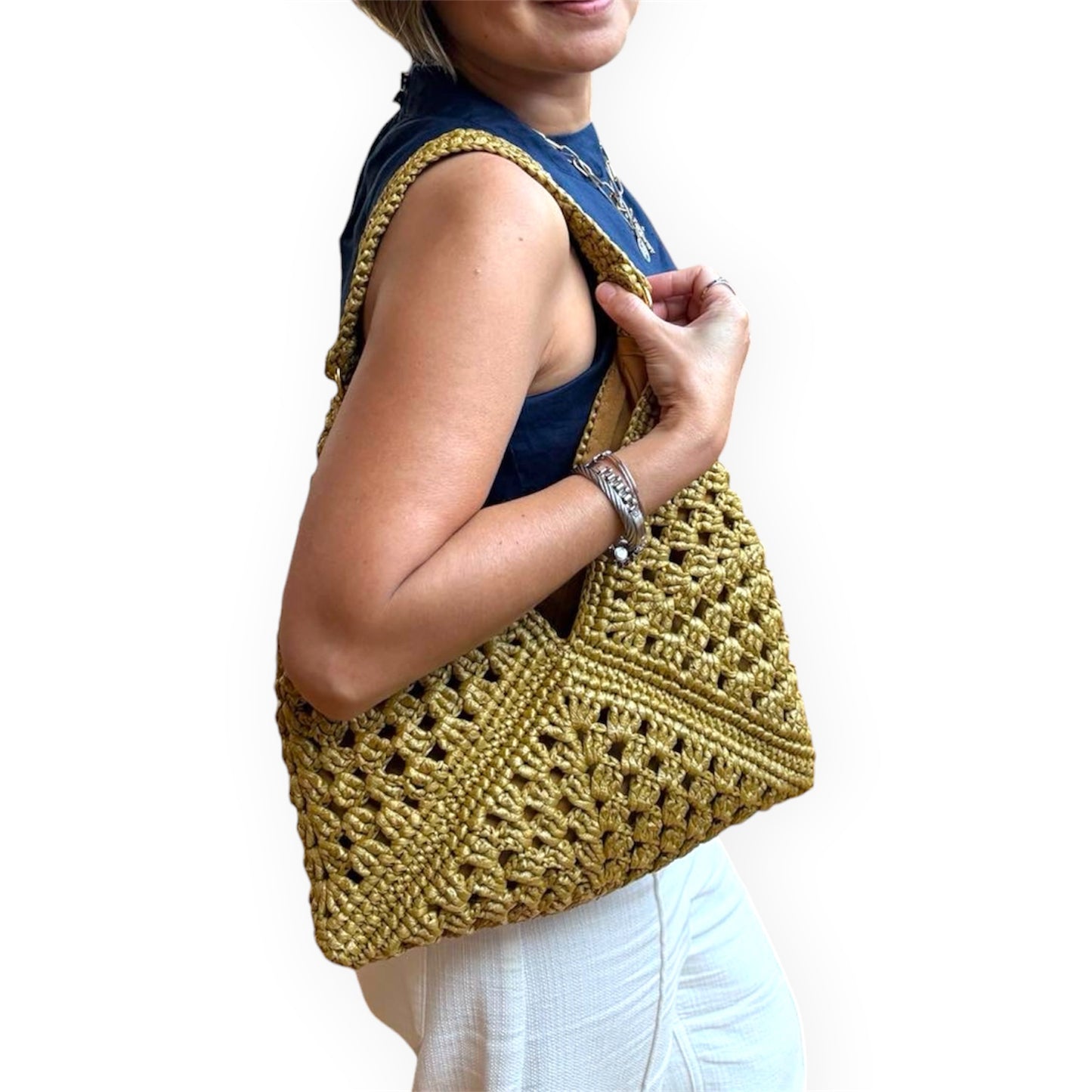 RAFAELA, BABY (ELA) 2.0 Hobo Handbag | Premium Straw Bag