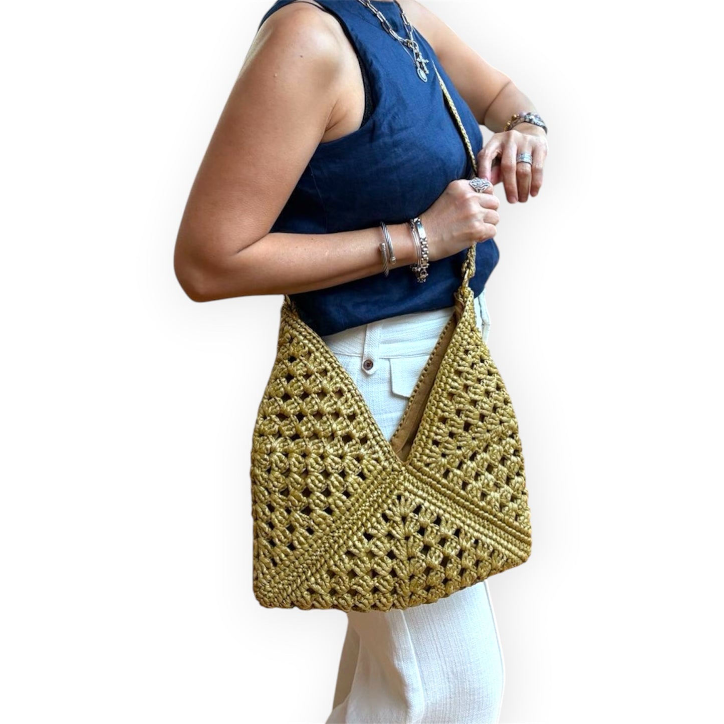 RAFAELA, BABY (ELA) 2.0 Hobo Handbag | Premium Straw Bag