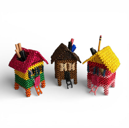 BAHAY KUBO Pen Holder / Desk Organizer | Beads Collectibles