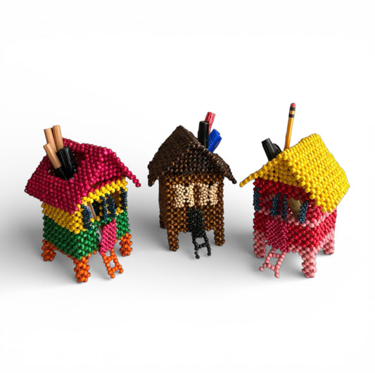 BAHAY KUBO Pen Holder / Desk Organizer | Beads Collectibles