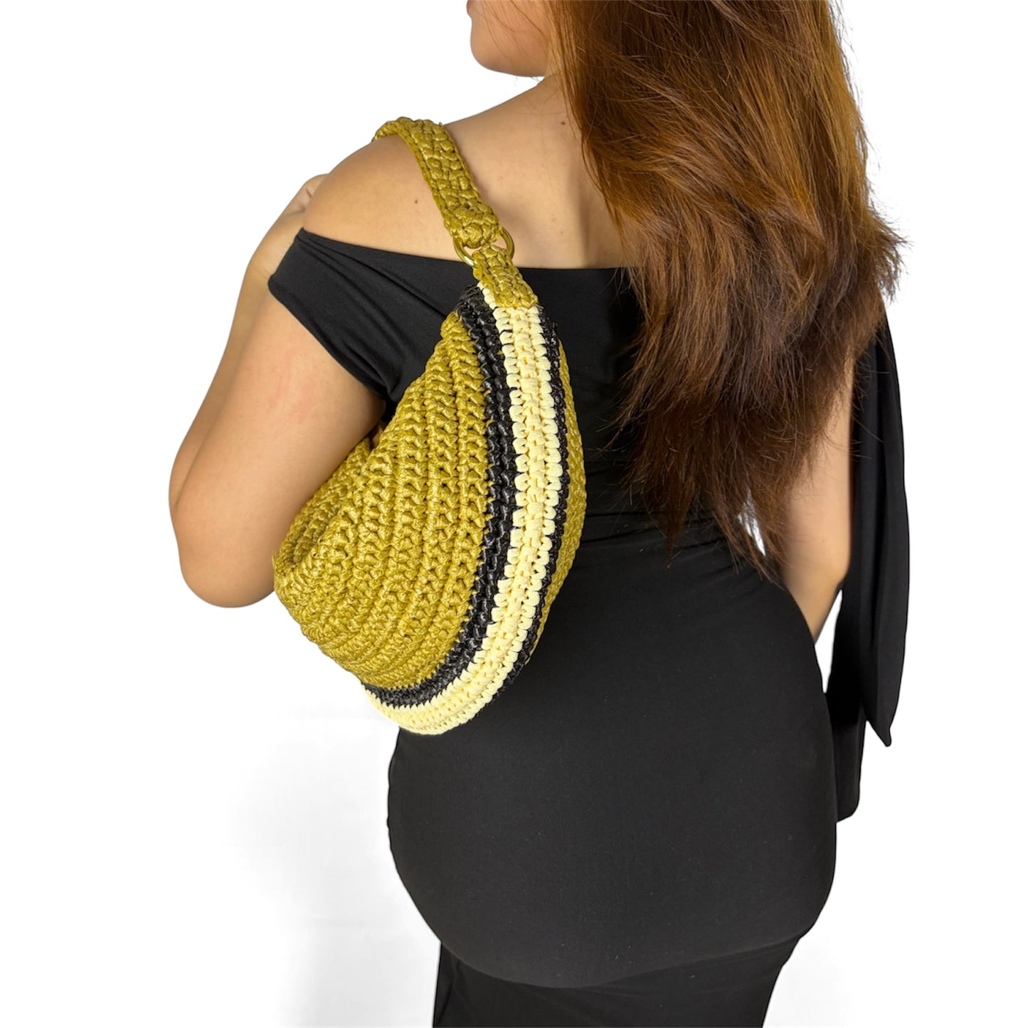 CARINA Dumpling Handbag | Premium Straw